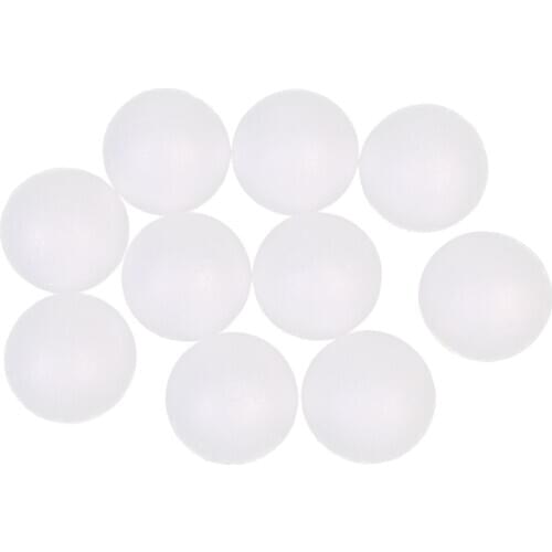 10x White Modelling Craft Polystyrene Foam Ball DIY Wedding Party Decors 5cm