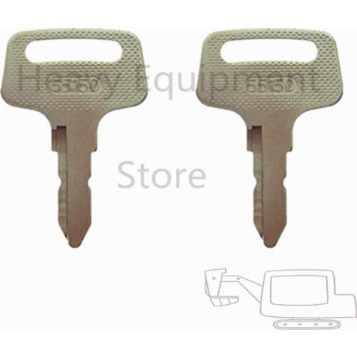 2 Pcs 37410-55150 Ignition Switch Key For Kubota Several Models Tractor Mower