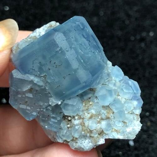 26g natural blue-green fluorite mineral ring vein healing teaching specimen stone decoration collection ornaments