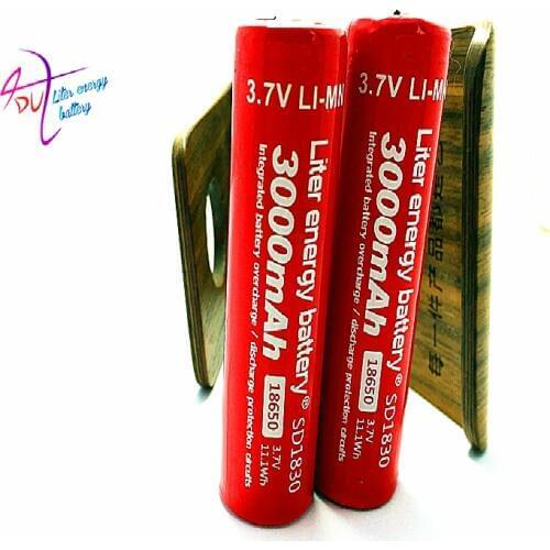 3PCS New Original Liter energy battery 18650B 3.7V 3000MAH SD18650 Rechargeable Li-ion battery for tablet pc inch