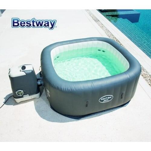 54138 BestWay 180x180x71cm Hawaii HydroJet Pro SPA 71x71x28" Lay-Z-Spa Square Inflatable Massage SPA Family Heating Swim Pool