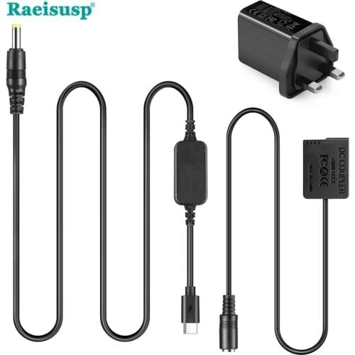 DMW-DCC8 USB-C Adapter Power Dummy Battery Coupler PD Adapter Kit BLC12 Battery for Panasonic DMC-FZ300 FZ1000 G5 G6 G80 G81 G90