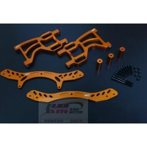 Aluminum Dual Rear Shock Conversion Kit Fits HPI, King Motor or Rovan Baja Buggies or Trucks