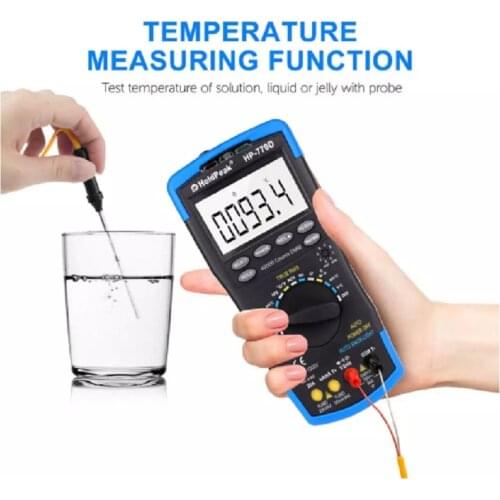 HoldPeak Digital Multimeter HP-770D High-Accuracy Auto Range 40000 Counts True RMS NCV AC DC Voltage Max/Min Current Ohm Tester