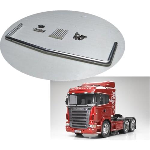 New front bottom lamp bar w/ led lights for tamiya 1/14th scale rc scania r620 56323 r470 tractor trailer truck