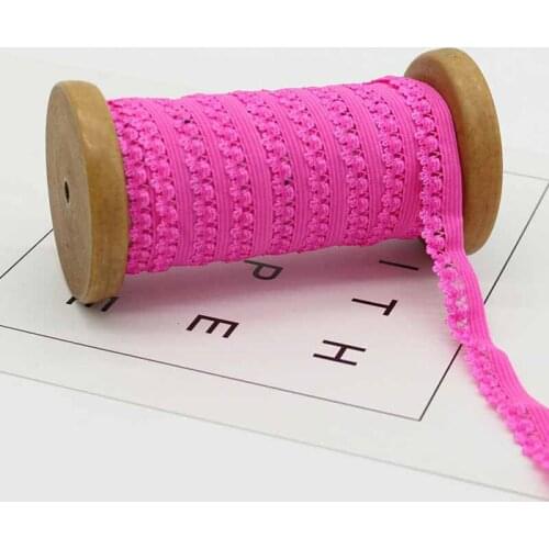 10Yards 13mm Stretchy Lace Trim Ribbon For Underwear Clothes Accessories Elastic Band Lace Sewing Craft Panties Materials