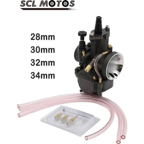 SCL MOTOS Motorcycle PWK Keihin 28 30 32 34mm Carburetor Carburador With Power Jets Motorbike Accessories
