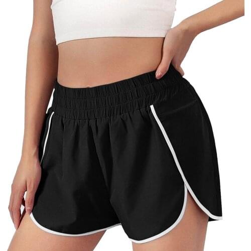 Summer Women High Waist Sports Shorts Quick Dry Gym Loose Sport Short Breathable Yoga Shorts Athletic New 2021 Fitness