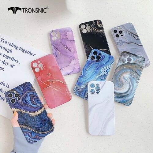 Marble Shiny Phone Case for iPhone 12 11 Pro Max XR Xs Max Soft Silicone Luxury Purple Red Glossy Case for iPhone 7 8 Plus Cover