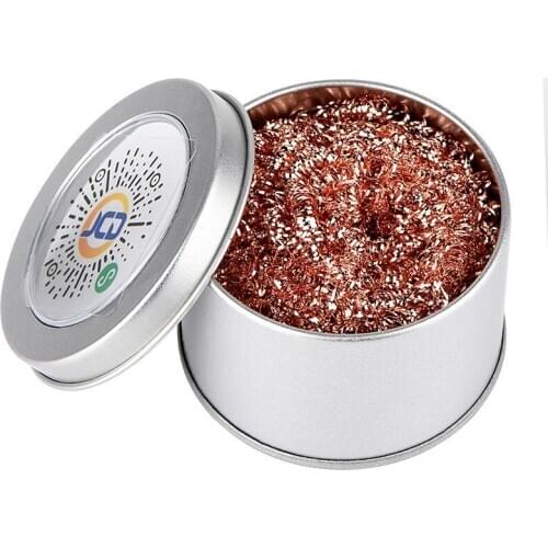 Soldering Iron Tip Cleaning Mesh Filter Welding Solder Nozzle Cleaner Copper Wire Ball Clean Ball Dross Box Cleaning Ball