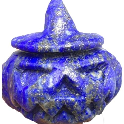 Natural Crystal Quartz Carved Pumpkin Obsidian Topaz Palm Stone Mineral Reiki Healing Hallowmas Home Decor Gift