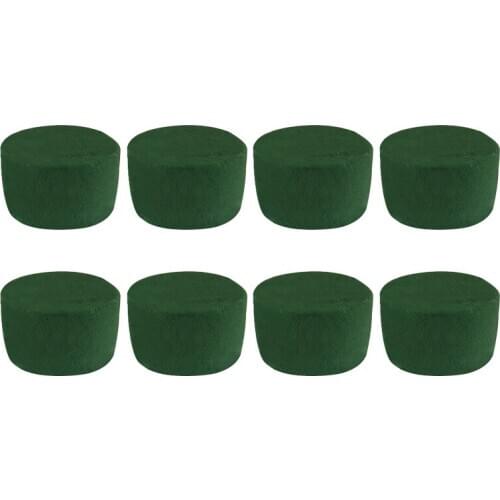 New 8 Pack DIY Flower Arrangement Kit Green Round Wet Floral Foam, Wedding Aisle Flowers, Party Decoration