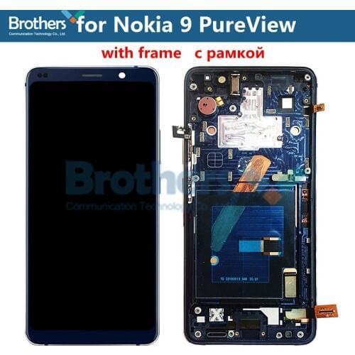 Original For Nokia 9 PureView LCD Display LCD Screen for 9PureView LCD Assembly Touch Screen Digitizer Phone Parts Replacement