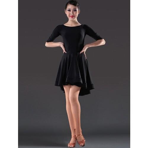 Latin Dance Dress Sexy Black Velvet franjas roupas danskleding Dancing Shirts Tanzrock Latein Samba vestido baile latino mujer