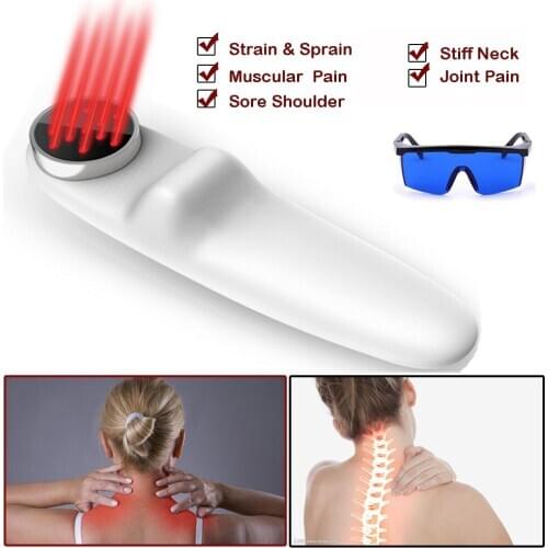 LLLT Home Use Portable Body Pain Reduce Low Level Cold Laser Therapy Photo Light Therapy Device Green Physiotherapy