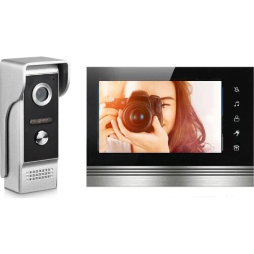XinSiLu 7'' TFT LCD Wired Video Door Phone System Visual Intercom Doorbell 800x480 Indoor Monitor 700TVL Outdoor Infrared Camera
