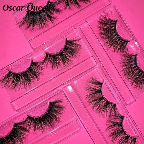 Wholesale 5D Mink Lashes 25mm Fluffy Messy 3D False Eyelashes In Bulk Lash Extension Supplies Makeup Eyelashes Box Package