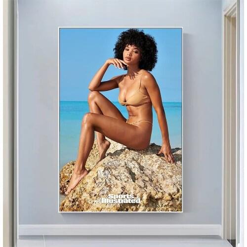 Silk Cloth Wall Poster Jamea Byrd Sexy Model Star Art Home Decoration Gift