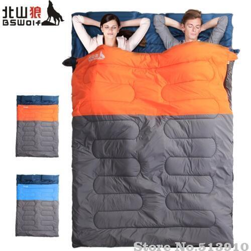 BSWolf Ultralight Cotton Camping Sleeping Bag Camping Lovers Double Sleeping Bag Adults Compression Bag Outdoor 2.2/3.0/3.5kgs