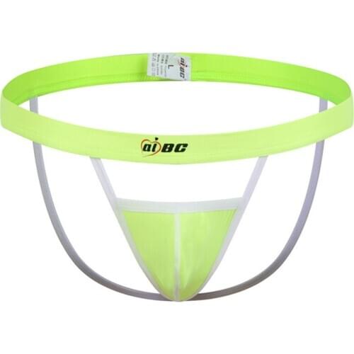 AIIOU Sexy Mens Thongs and G Strings Gay Jockstrap Hollow Out Underwear Ice Silk Nylon Penis Pouch Sissy Men Panties Underpants
