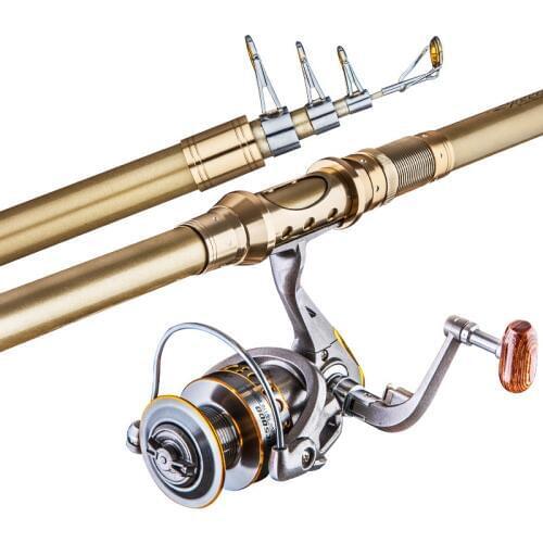 Telescopic Peche Rock Fishing Rod Spinning Fly Carp Feeder FRP Vara De Pesca 3.6M 3.0M 2.7M 2.4M 2.1M Mini Travel Olta Reel Seat