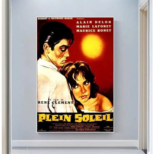 V0803 Purple Noon Vintage Classic Movie Wall Silk Cloth HD Poster Art Home Decoration Gift