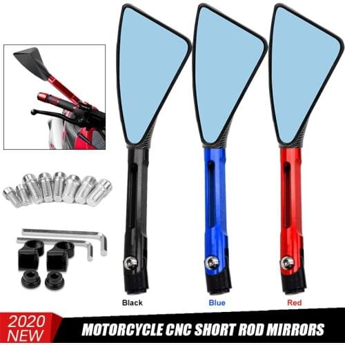 DERI Universal Motorcycle CNC Side Mirror Rearview Mirror Motorcycle Accessories Scooter E-Bike espejos retrovisores para moto