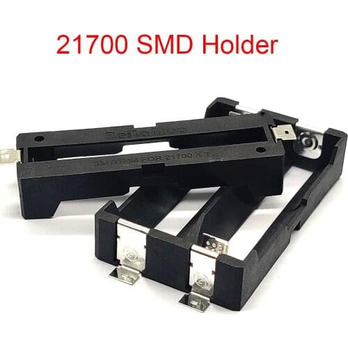 1x 2x 21700 Battery Holder Smd Smt Batteries Case Storage Box With Pins 1/2 Slot 2*21700 Rechargeable Battery Shell