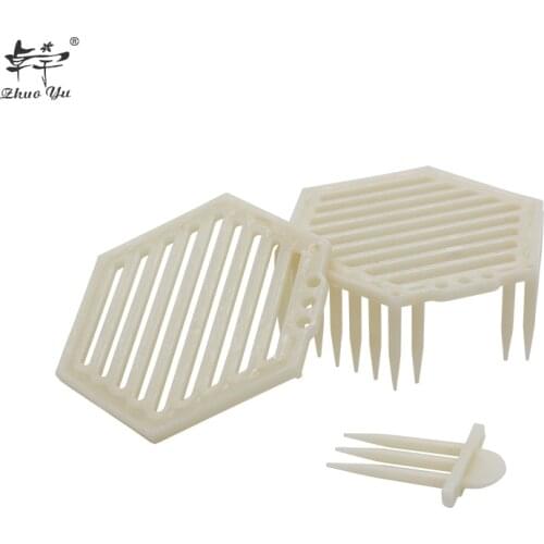 2 PCS Patent Hexagon Queen Cage Clip Bee Catcher Beekeeper Beekeeping Tools Equipment Needle Type Catching Bees Supplies