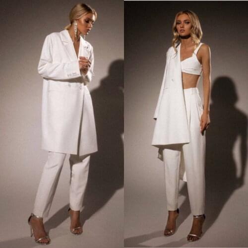 2021 Fashion Womens Suits Jacket Pants Two Pieces Prom Dress Party Wear Custom Made Lady Cocktail Gowns