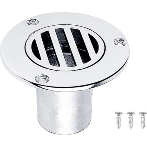 316 Stainless Steel Floor Drain Strong for Boat Deck Drainage Yacht Kayak