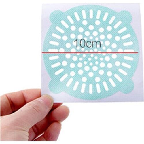 50pcs Hair Anti-blocking Floor Drain Sticker Household Disposable for Bathroom Bathtub J2Y