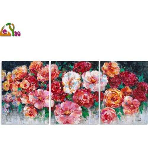 Abstract Floral 5d diy Diamond Painting Colorful Flower Picture Multi Color Rose Painting Art Home Decor for Bedroom Bathroom