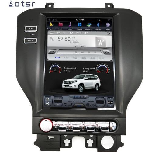 AOTSR Tesla Android 9 Car Radio For Ford Mustang 2015 - 2019 GPS Navigation PX6 DSP CarPlay IPS Auto Stereo Multimedia Player