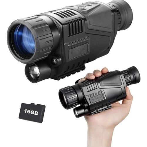 Night Vision Monocular for darkness Travel Infrared Monoculars Built-in SD Card T84C