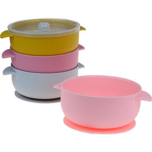 Kids Suction Bowl Baby Silicone Feeding Bowl Tableware Baby Plate BPA Free High Quality Silicone Kids Toddler Assist