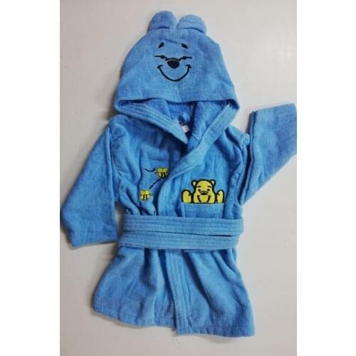 Hooded Children Robe 7-8 Age Blue