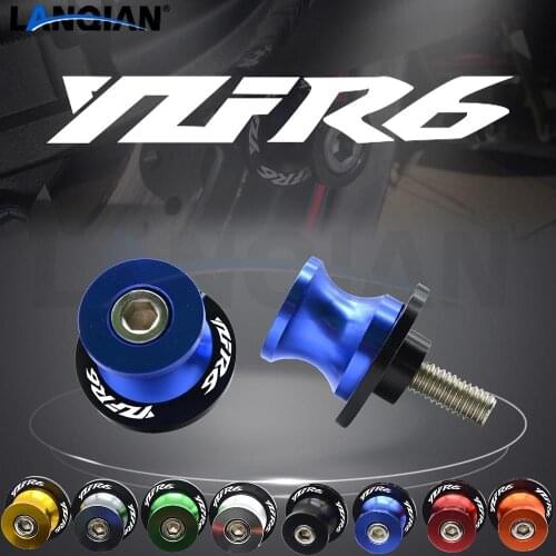 For YAMAHA YZF R6 Motorcycle M6 Swingarm Spools Slider arm Stand Screws YZF-R6 1999 2000 2001 2002 2003 2004 2005 2006 - 2018
