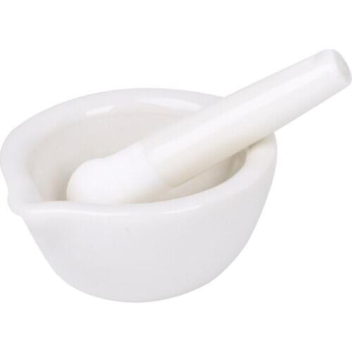 Porcelain Mortar and Pestle Spice Herb Grinder Mixing Grinding Bowl Crusher Set Dropship