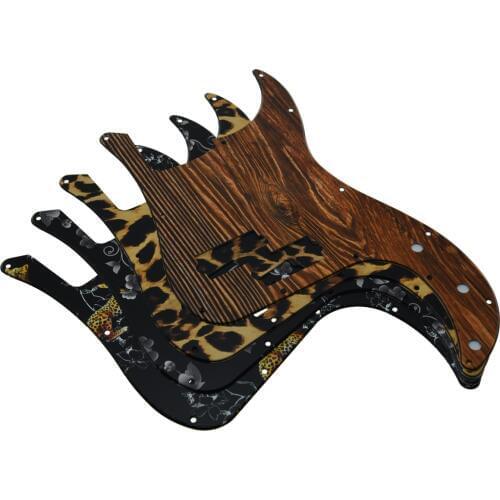 KAISH Various P Bass 3D Printed Plastic Pickguard with screws PB Scratch Plate Fits Precision Bass Guitar
