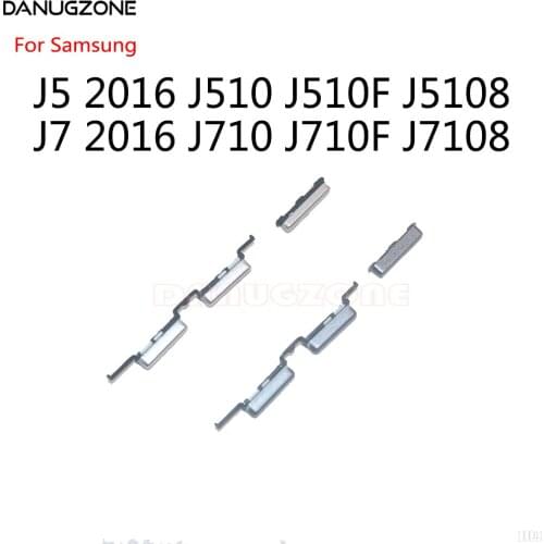 Power Volume Button Side Key Button On Off Switch Key For Samsung Galaxy J5 2016 J510 J510F J5108 / J7 2016 J710 J710F J7108