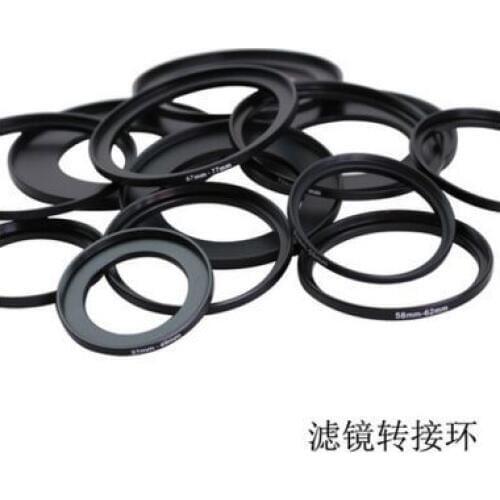 2pcs Metal Camera Lens Filter Adapter Ring Thread Male to Female Step Up 49-52 52-55 55-58 58-62 62-67 67-72 72-77 77-82-86-95mm