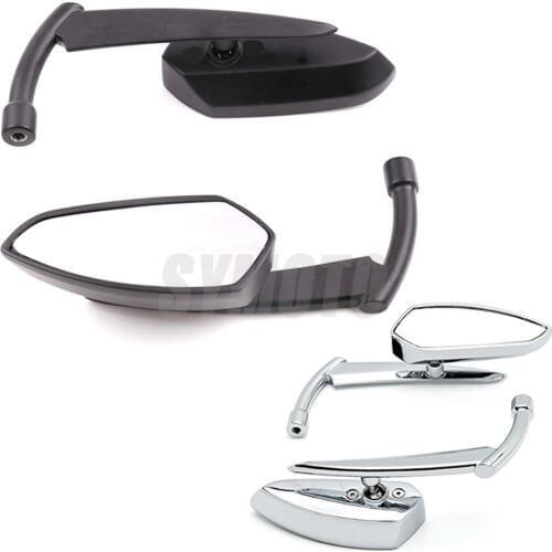 Cruiser Motorcycle Modified metal rearview mirrors For Harley XL883 XL1200 Fat boy V-Road Softail Dyna Touring XL 883 1200