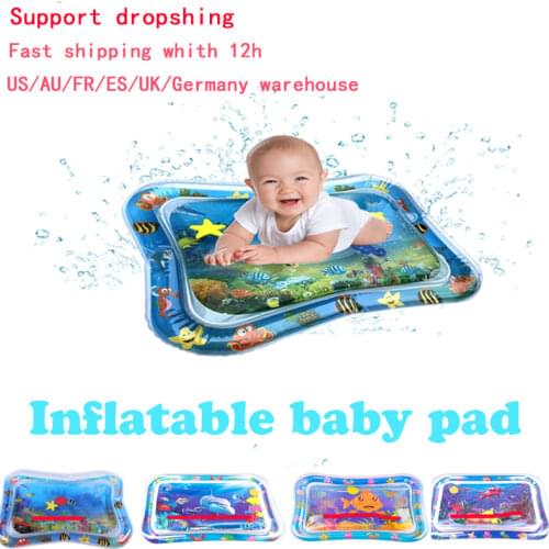 Infants Summer Beach Water Mat Toddler Fun Activity Play Toys for Motor Skills Necessary Baby Inflatable Water Play Gadgets