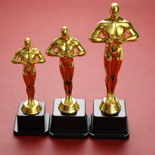 Oscar Trophy Award Plastic Gilded Replica Team Sports Competition Craft Souvenir Party Celebration Gift