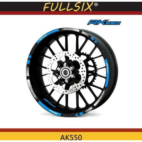 Motorcycle For KYMCO AK550 AK 550 15inch Thick Edge Outer Rim Sticker Stripe Wheel Decals Reflective waterproof Sticker