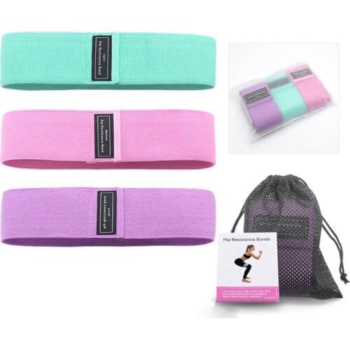 Fitness Yoga Non-slip Hip Resistance Bands for Women Home Gym Workout Legs Butt Stretch Exercise Slimming Belt Fabric Yoga Belt