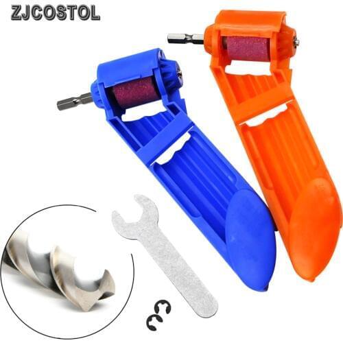 ZJCOSTOL 2-12.5mm Portable Drill Bit Sharpener Corundum Grinding Wheel Drill Bit Sharpener Titanium Sharpening Drill Tool