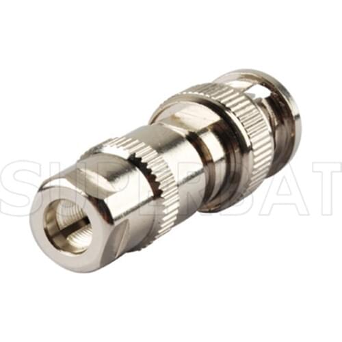 Superbat 10pcs BNC Plug Male twist on Connector for Coaxial Cable RG58,RG142,KSR195,LMR195