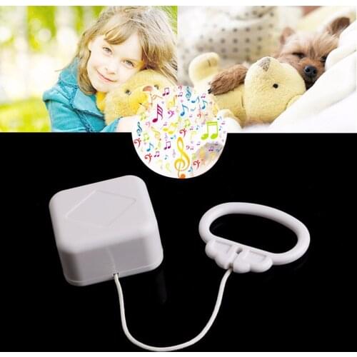 White Baby Bed Bell Pull String Cord Music Box Kids Toy Random Songs Baby Rattles & Mobiles High Quality